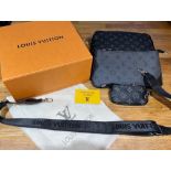 A brand new Louis Vuitton 'Trio' three-piece 'Messenger bag set in Monogram Eclipse canvas.