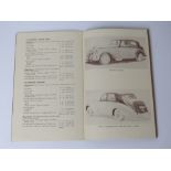 A Brief Guide to Rolls Royce and Bentley cars 1965 - 1975, 3rd Edition 1965.