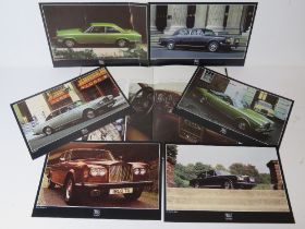 A Rolls Royce Motors Car Division brochure inc six publicity prints inc Corniche, Silver Shadow II,