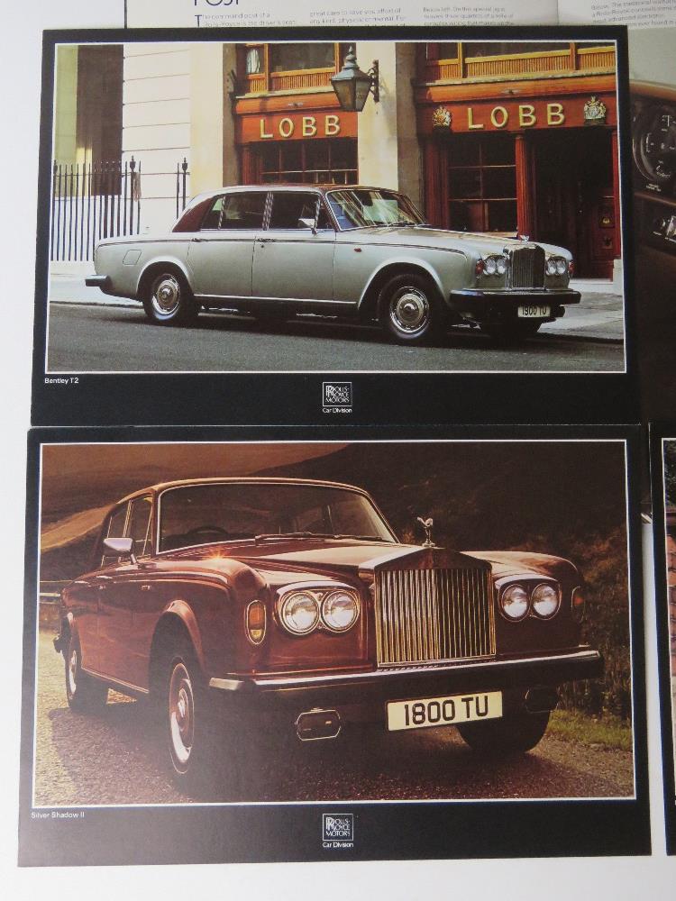 A Rolls Royce Motors Car Division brochure inc six publicity prints inc Corniche, Silver Shadow II, - Image 2 of 6