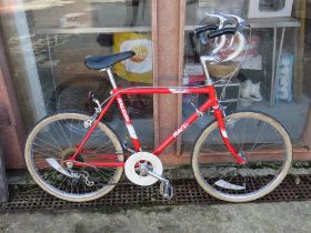 A vintage Raleigh 5 speed racer bike, tyres a/f.