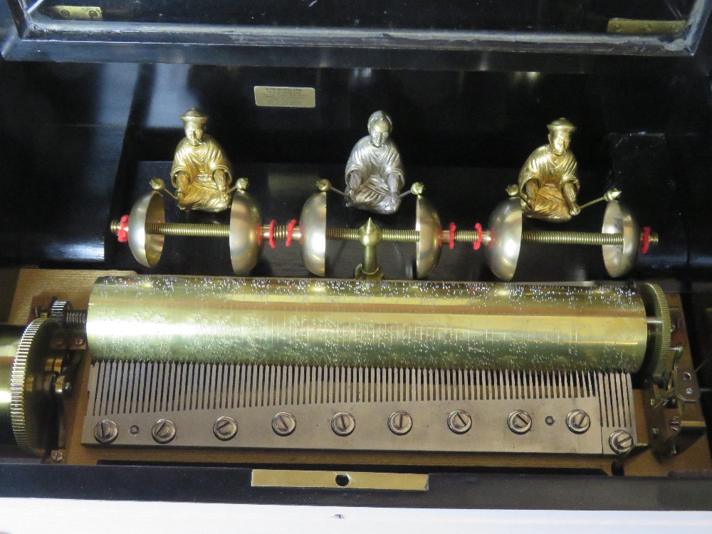 A superlative fully restored Victorian music box playing eight Aires. - Image 2 of 8