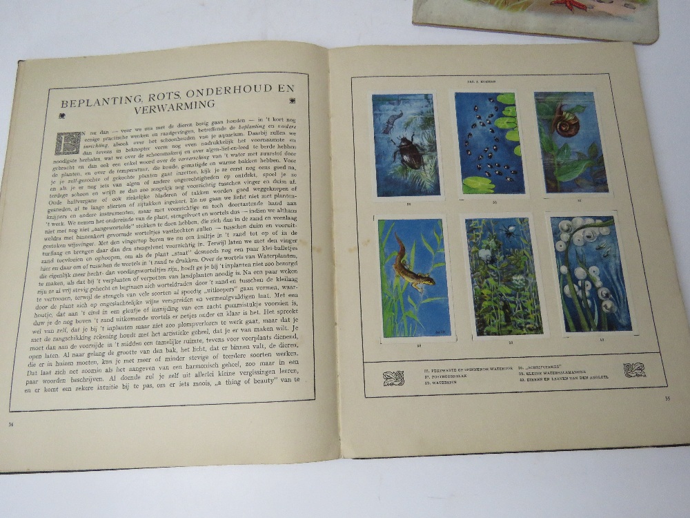 Three Dutch Art Nouveau c1920s books being Mijn Aquarium (My Aquarium), - Image 4 of 8