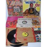 A quantity of vintage records being mostly children's songs inc Disney's Alice in Wonderland and