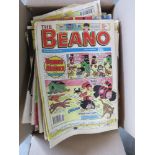 A quantity of assorted c1980s/1990s Beano comics.