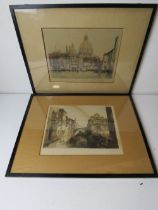 A pair of R Dupont signed prints produced by the Academy of Arts, Nelson House Birmingham,