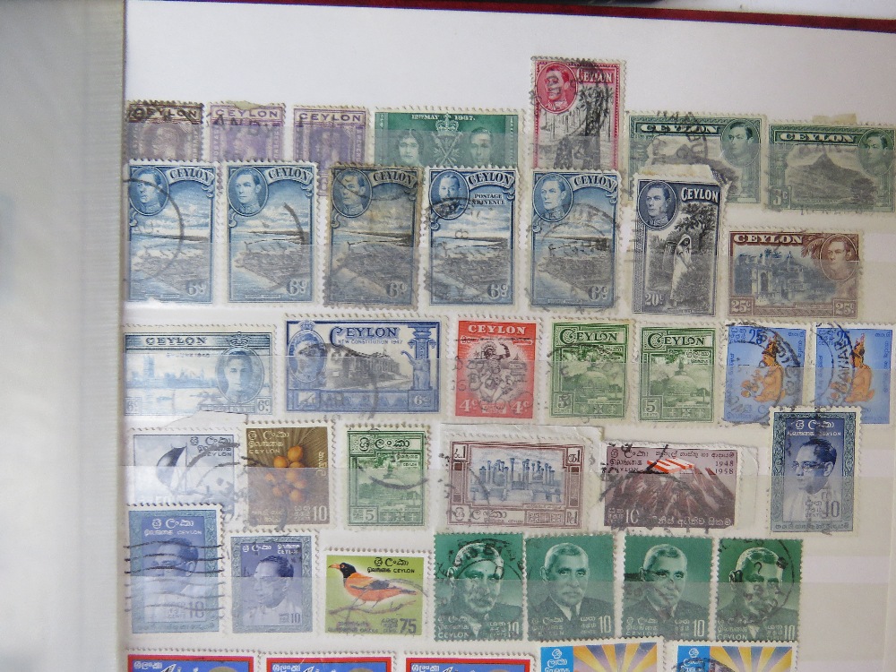 A collection of 20th century World Stamps in seven albums includes Ceylon and Rhodesia. - Image 8 of 8