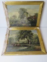 William P. Cartwright (British 1855 - 1915), pair of oil on canvas paintings, each signed W P