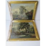 William P. Cartwright (British 1855 - 1915), pair of oil on canvas paintings, each signed W P