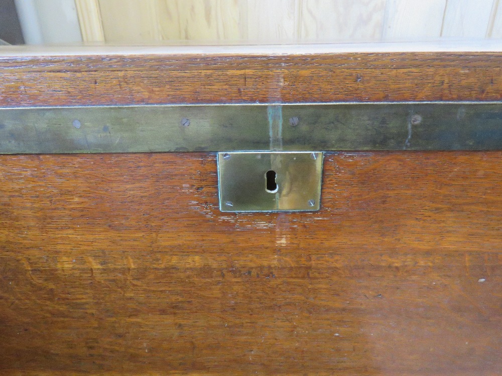 A fine 19thC cutlery chest having brass edging and corner bracing with engraved brass name plate to - Image 11 of 11