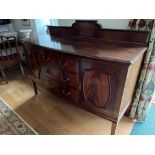 A good Edwardian bow fronted sideboard.