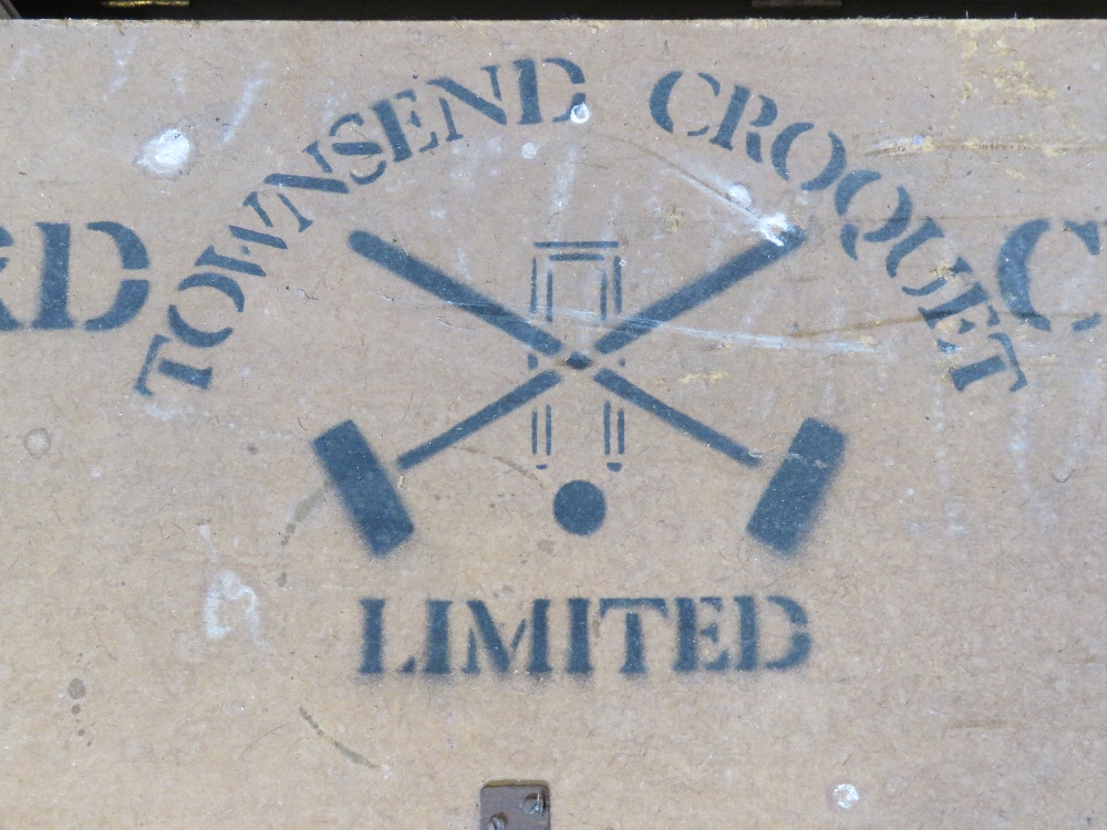 A Townsend Croquet Ltd 'Standard' croquet set in original box with mallets, - Image 3 of 3