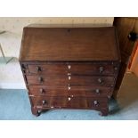 A smart mahogany fall front bureau,