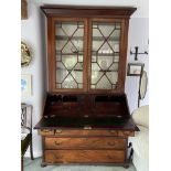 A fine 19thC mahogany bureau bookcase.