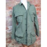 A US Army olive green tropical jacket, s