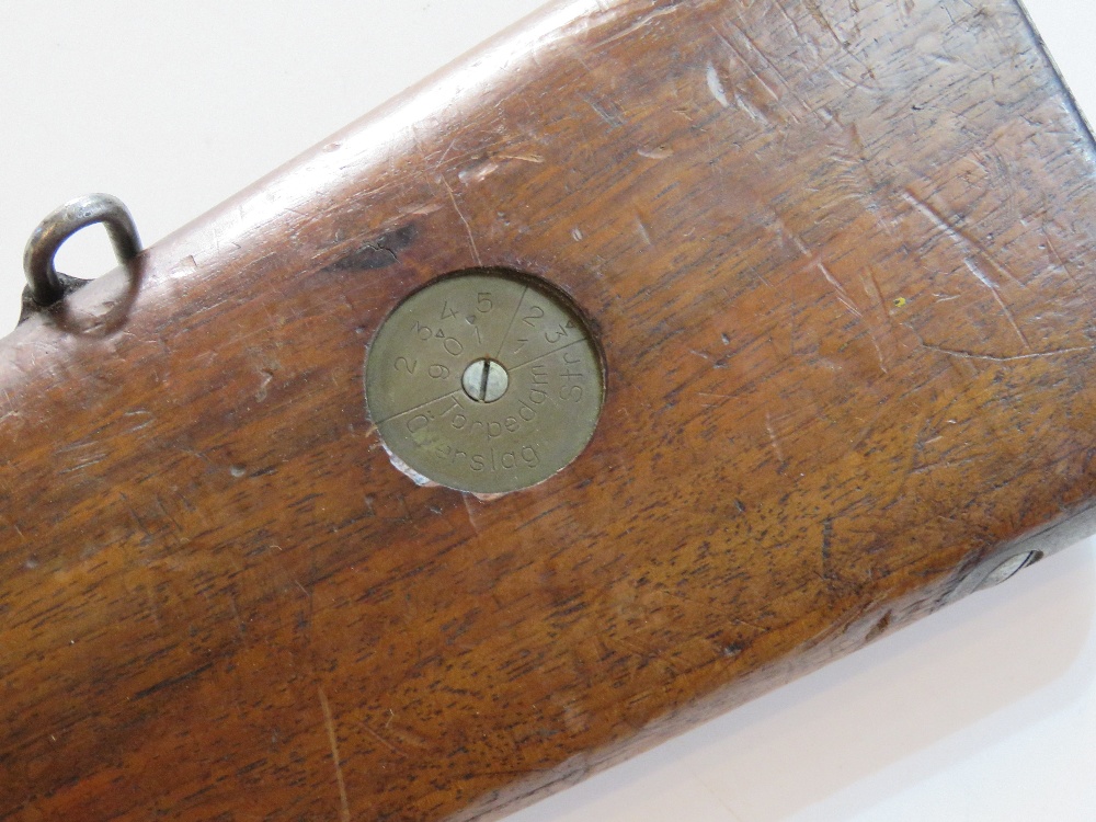 A Swedish Mauser stock with butt plate, - Image 5 of 5