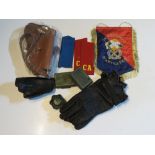 A quantity of asssorted militaria inc; B