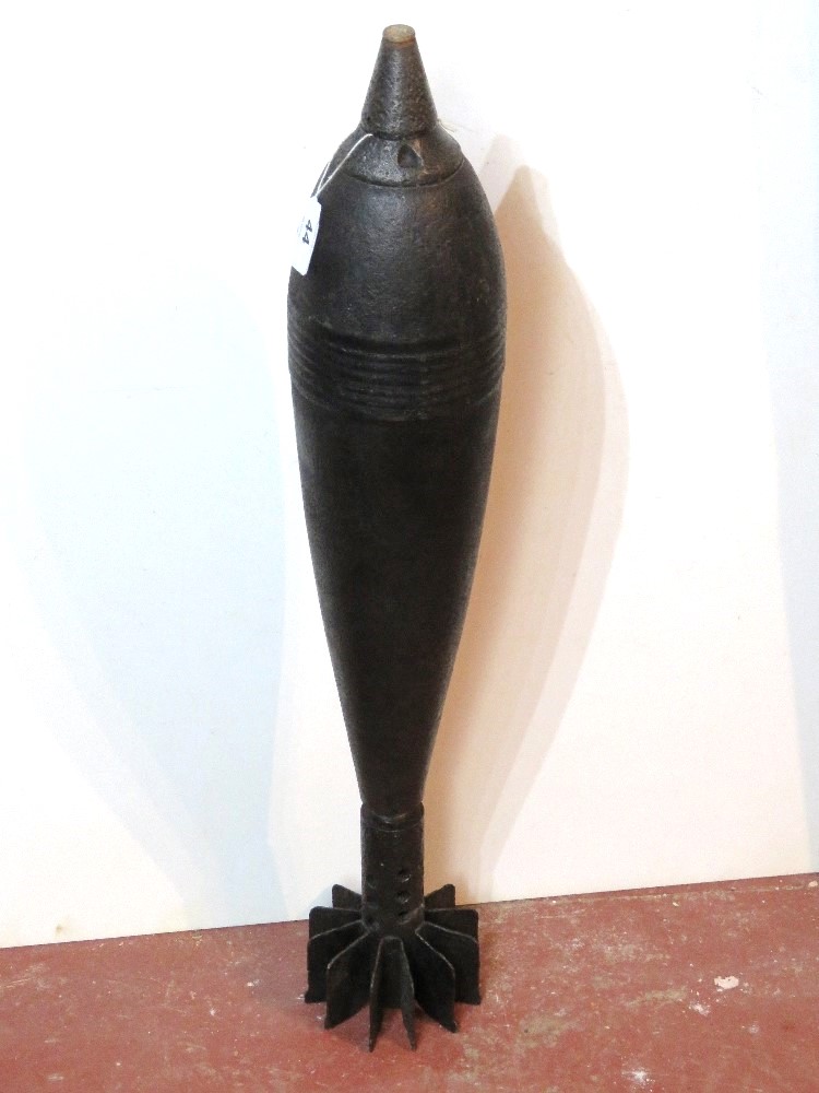 An inert WWII Russian 12cm mortar shell.