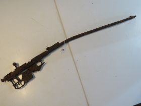 A battlefield relic Mosin Nagant rifle w