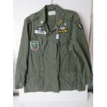 A US Army Airborne Combat tropical coat,