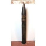 An inert WWII German 10.5cm 32st HE shel