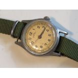 A Military 15 Rubis Wrist Watch, Swiss m