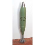 An inert 81mm Smoke Mortar.