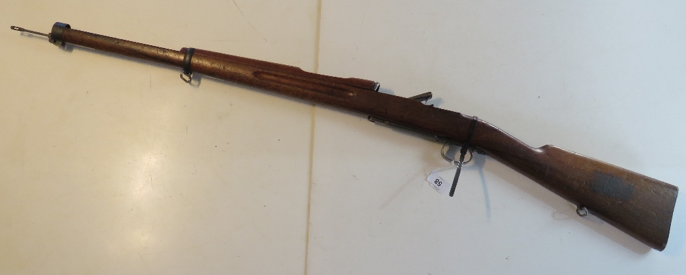 A Swedish Mauser stock with butt plate,