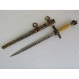 A WWII German Naval Officer's dagger by