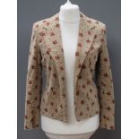 A Patrick Paris floral corduroy jacket s