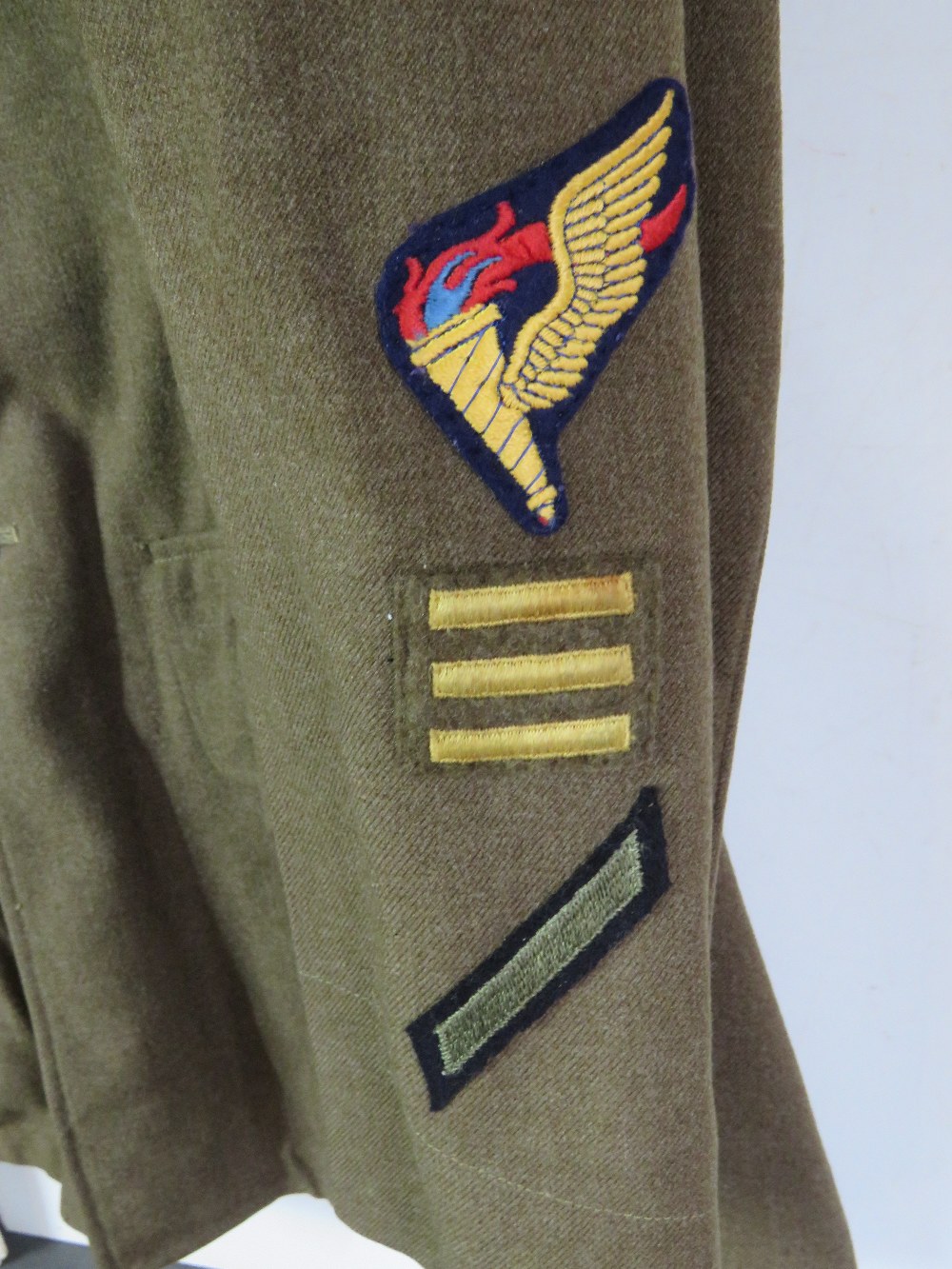 A WWII US Airborne tunic, having all but - Image 4 of 8