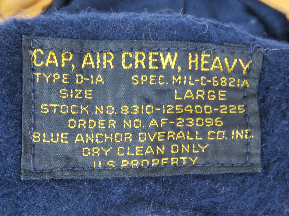 A US Airforce Air Crew Heavy cap type D- - Image 5 of 7