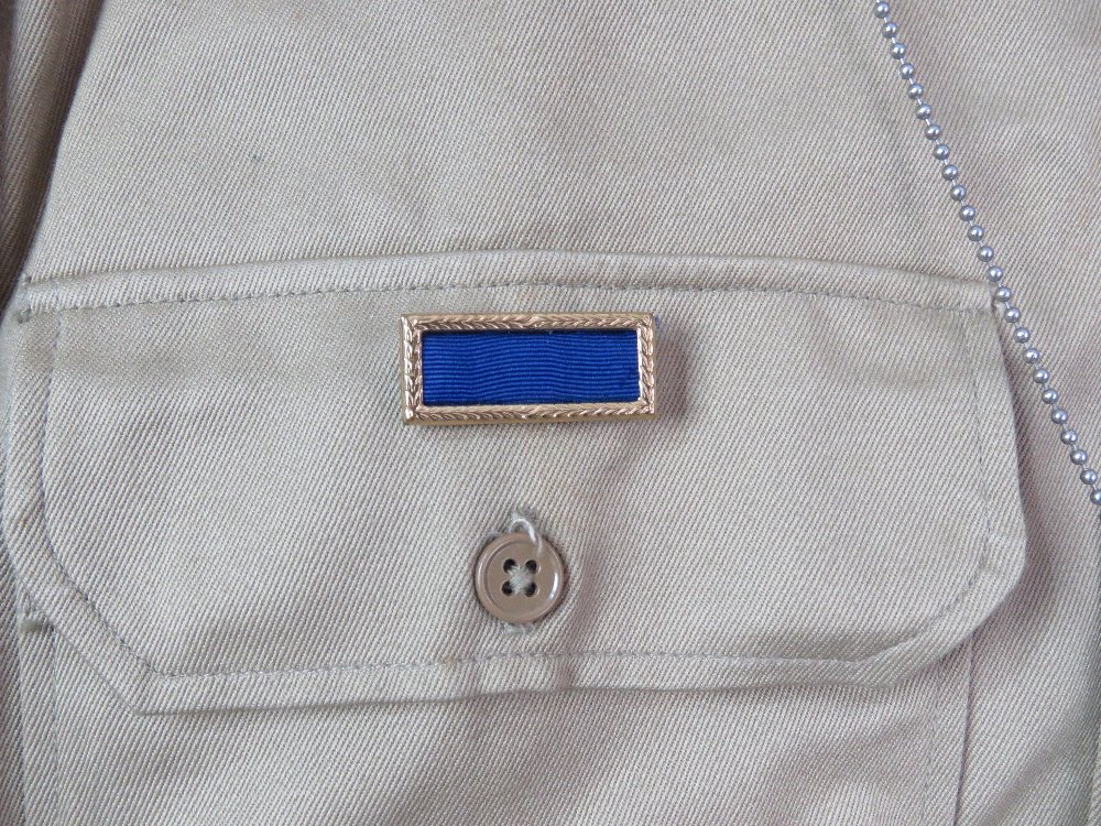 A US Khaki shirt , with original stampin - Image 5 of 6