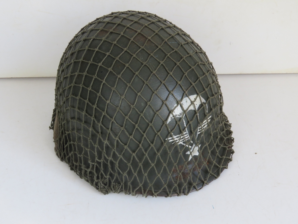 A French M1 Para helmet with liner and c