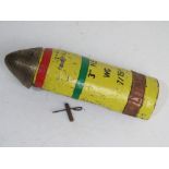 A WWI 3 inch cutaway HE shell with timer