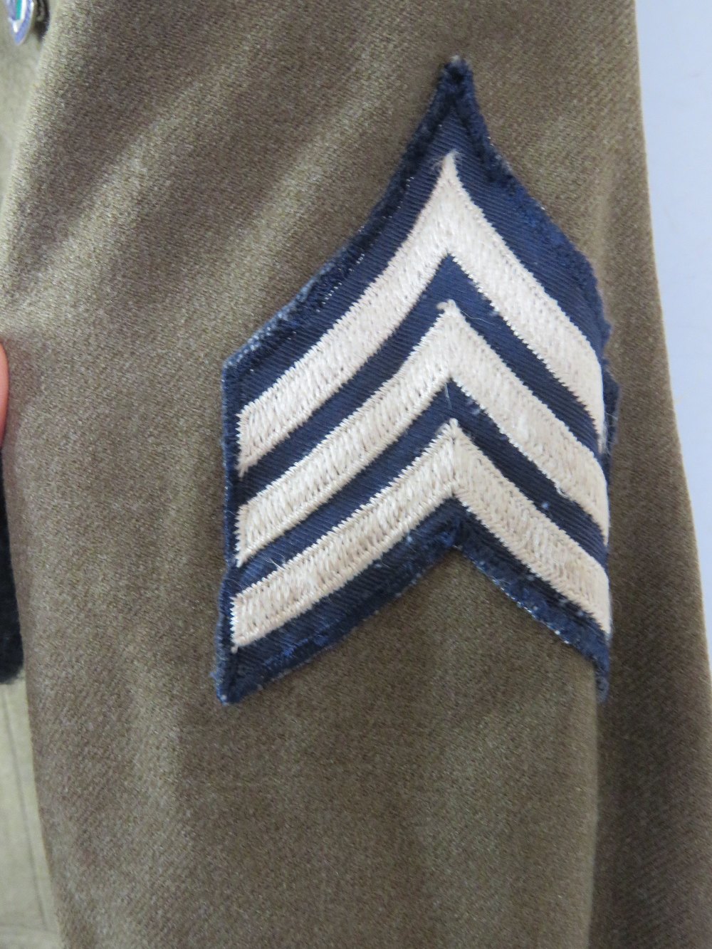 A WWII US Airborne tunic, having all but - Image 3 of 8