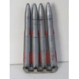 Four inert 40mm Bofors training rounds o