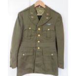 A WWII US Airforce tunic, dated 1941, si