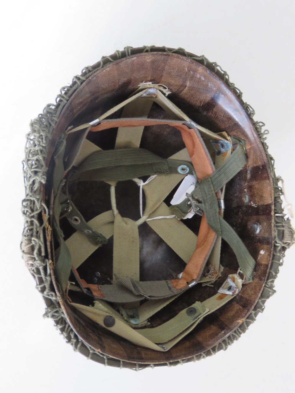 A French M1 Para helmet with liner and c - Image 3 of 3