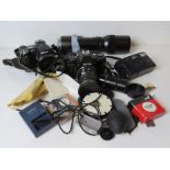 Camera equipment inc Ricoh Kr-10 Super,