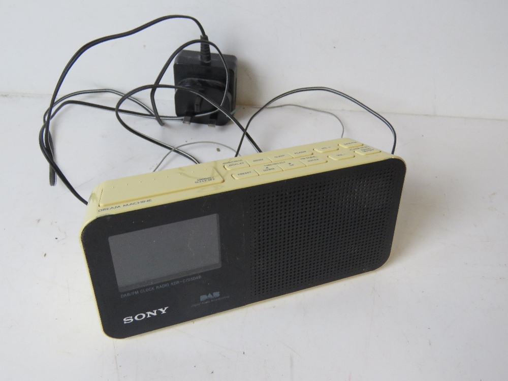 A Sony Dream Machine alarm clock DAB rad