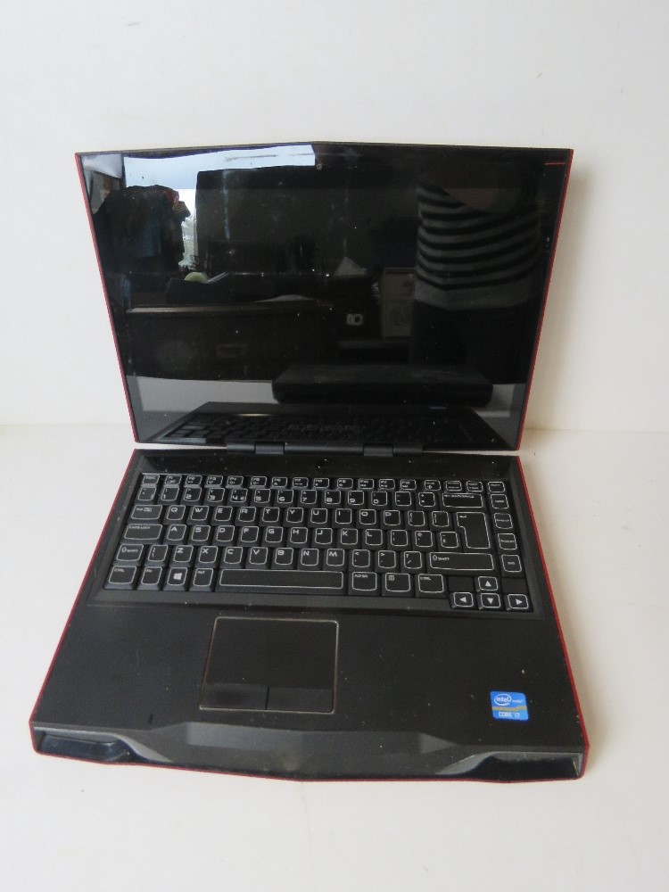 Two Alienware gaming laptops, one red, o - Image 3 of 5