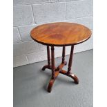 A mahogany planter table measuring approx. 58cm dia.