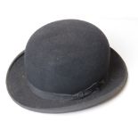 A vintage English made bowler hat.