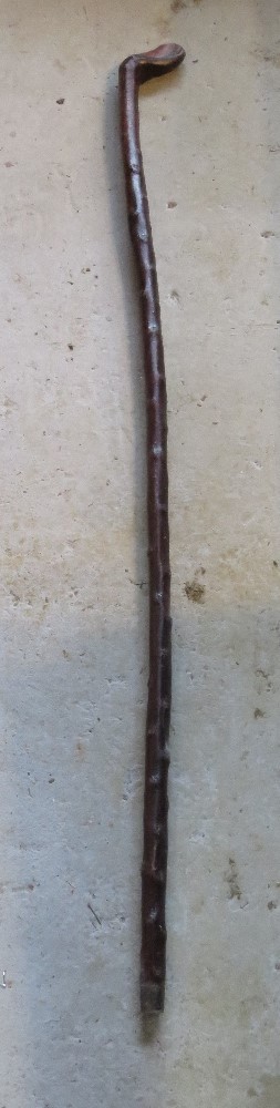 A country made walking cane