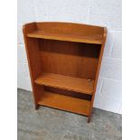 A late 20thC bookcase approx 62cm wide.