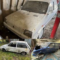 A Rover Metro Turbo Barn find with engine & V5 plus two Rover Metro donor shells.