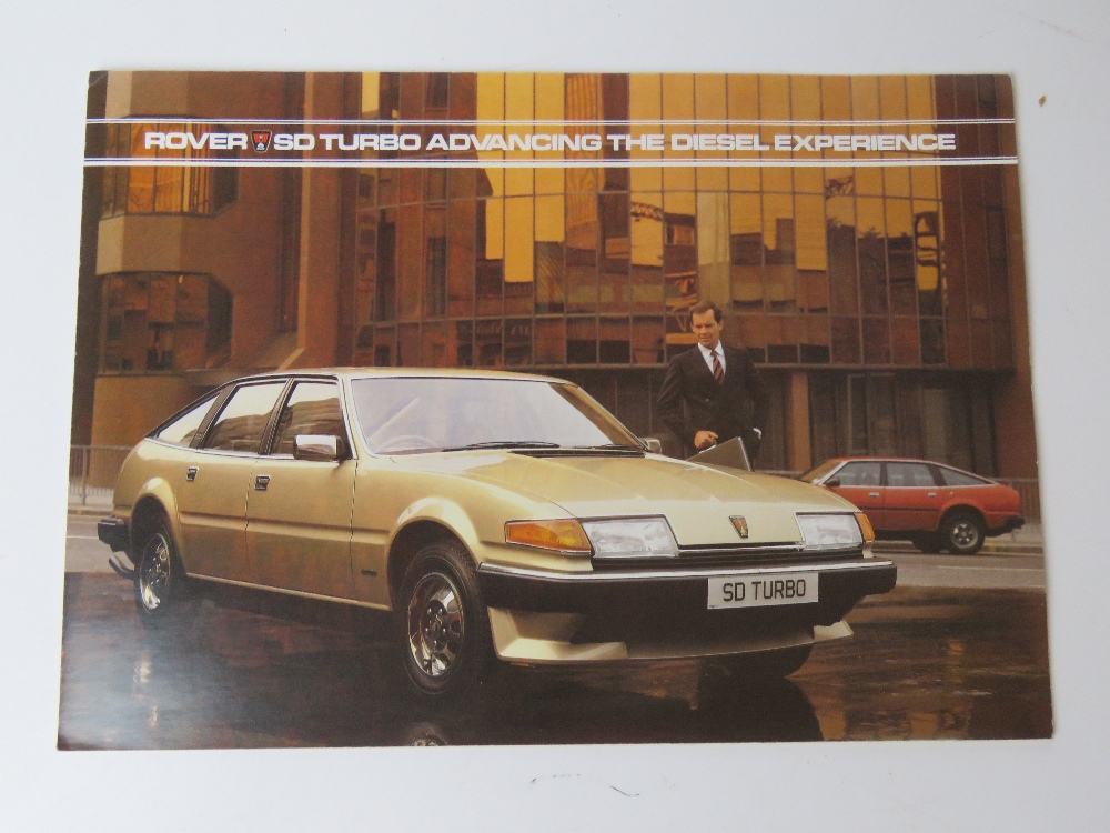 A Technical Specifications brochure for the Rover SD Turbo.