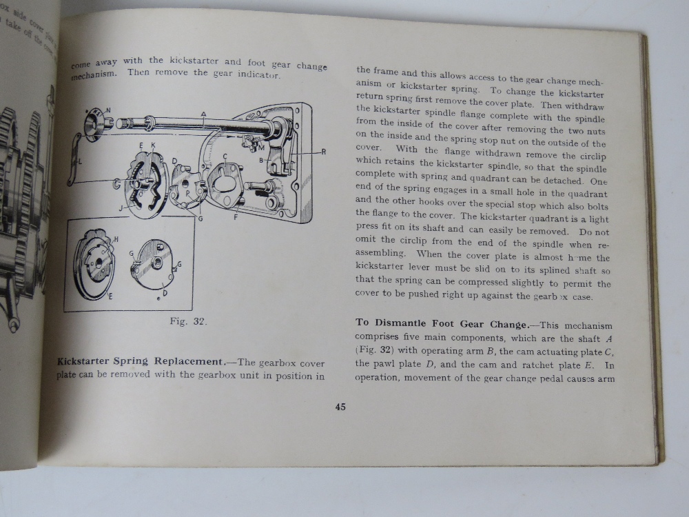 An instruction manual for a Sunbeam 500 OHC twi printed June 1957. - Image 2 of 6