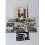 A quantity of assorted motoring themed photographic prints and a Beaulieu 40th Anniversary